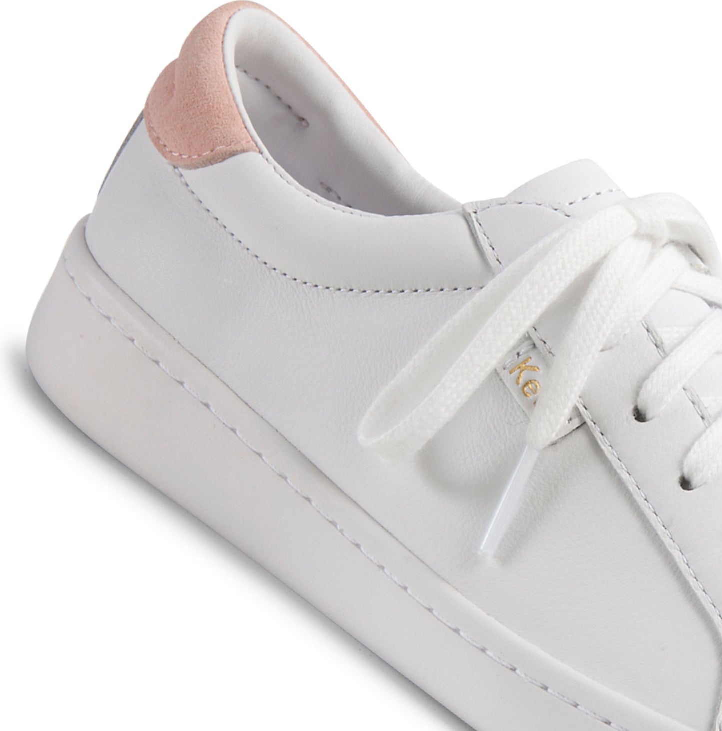 Keds Shoes Ace Leather White & Blush