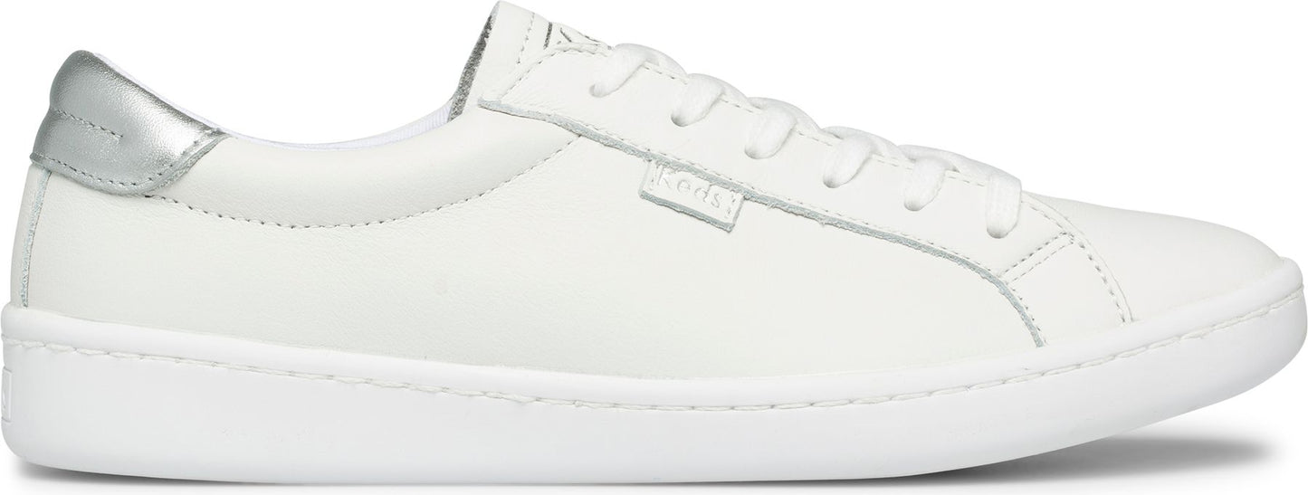 Keds Shoes Ace Leather White/silver