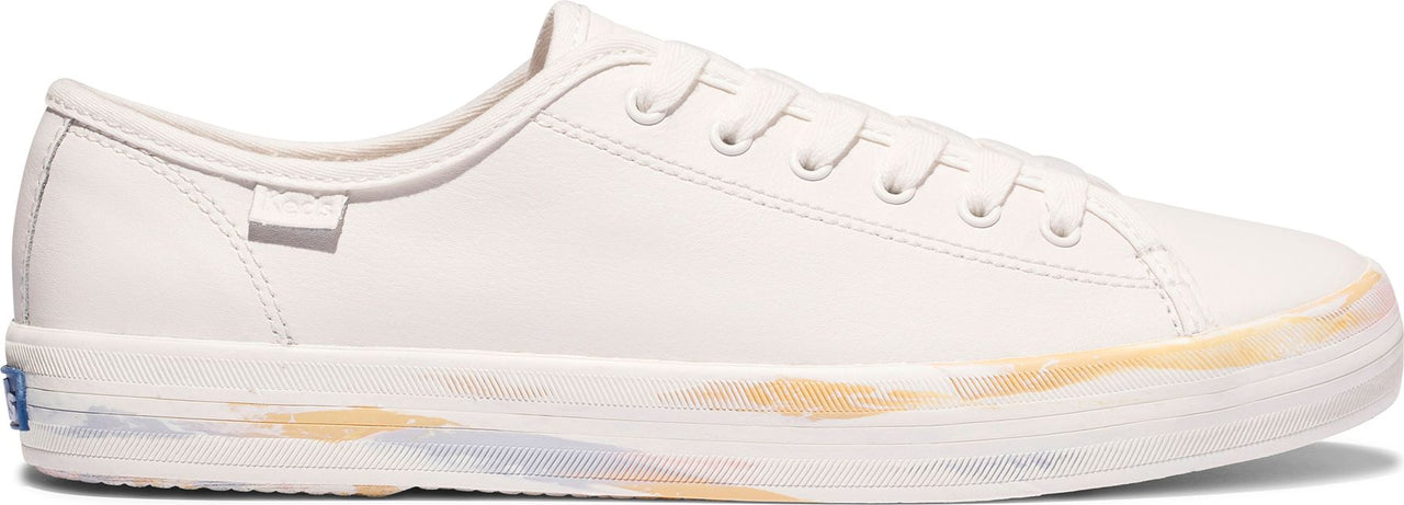 Keds Shoes Kickstart Leather Marble Fox White & Multi