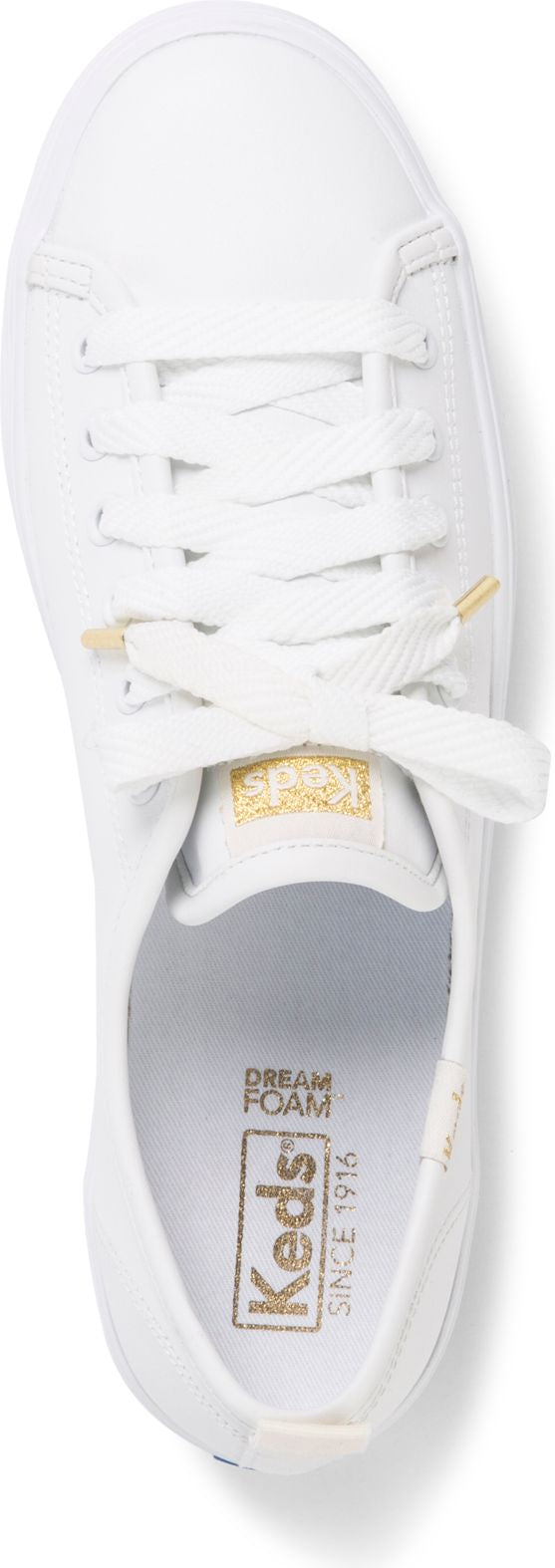 White and gold store keds