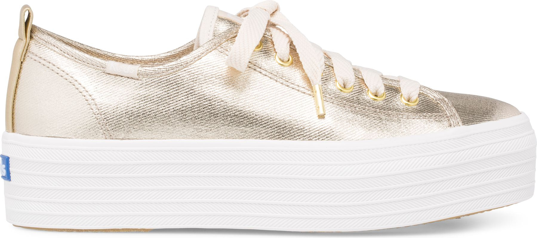 Triple Up Metallic Twill Light Gold