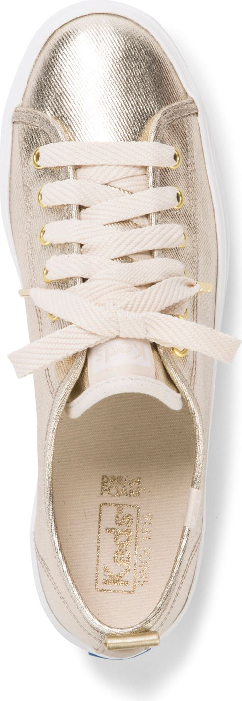 Triple Up Metallic Twill Light Gold – Quarks Shoes