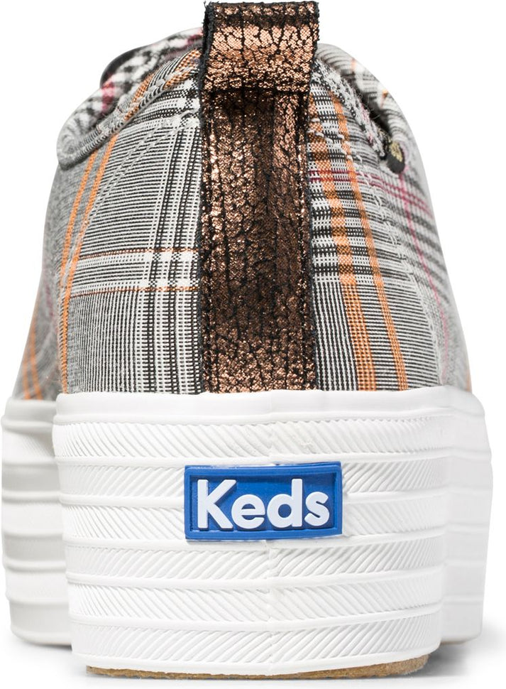 Keds Shoes Triple Up Waxed Canvas Black Multi