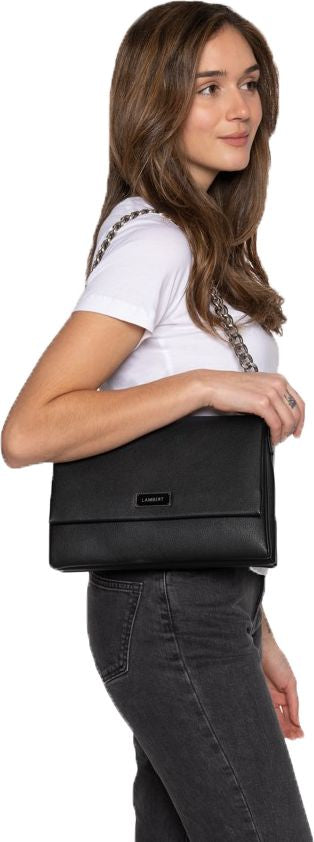 Lambert Accessories 3 In 1 Crossbody Shoulder Bag Black Pebble