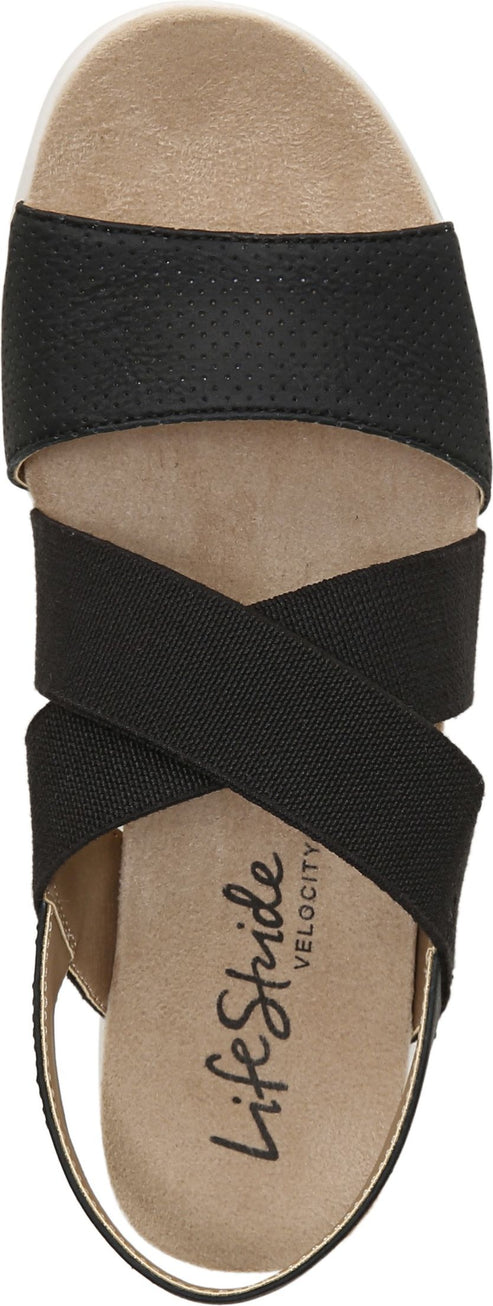 Lifestride Sandals Plush Black - Wide