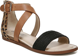 Lifestride Sandals Riley Black/tan/leopard - Wide