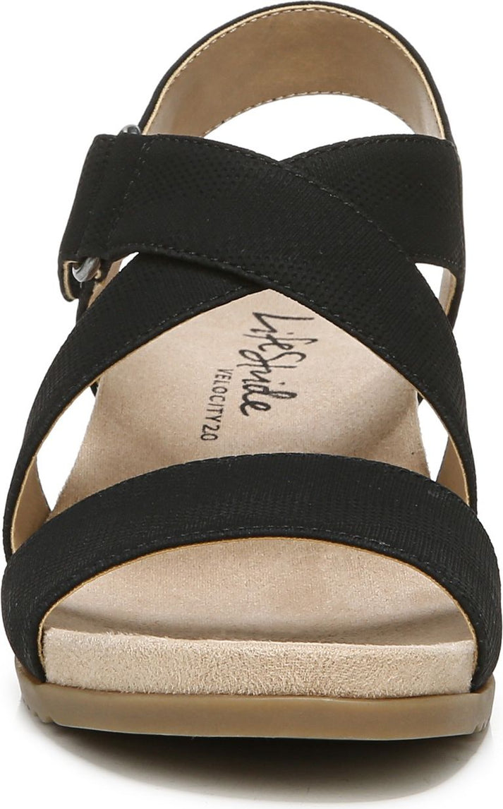 Lifestride Sandals Sincere Black/tan - Wide