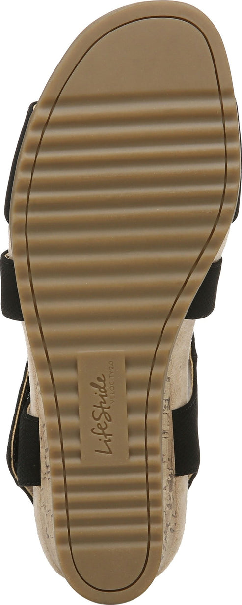 Lifestride Sandals Sincere Black/tan - Wide