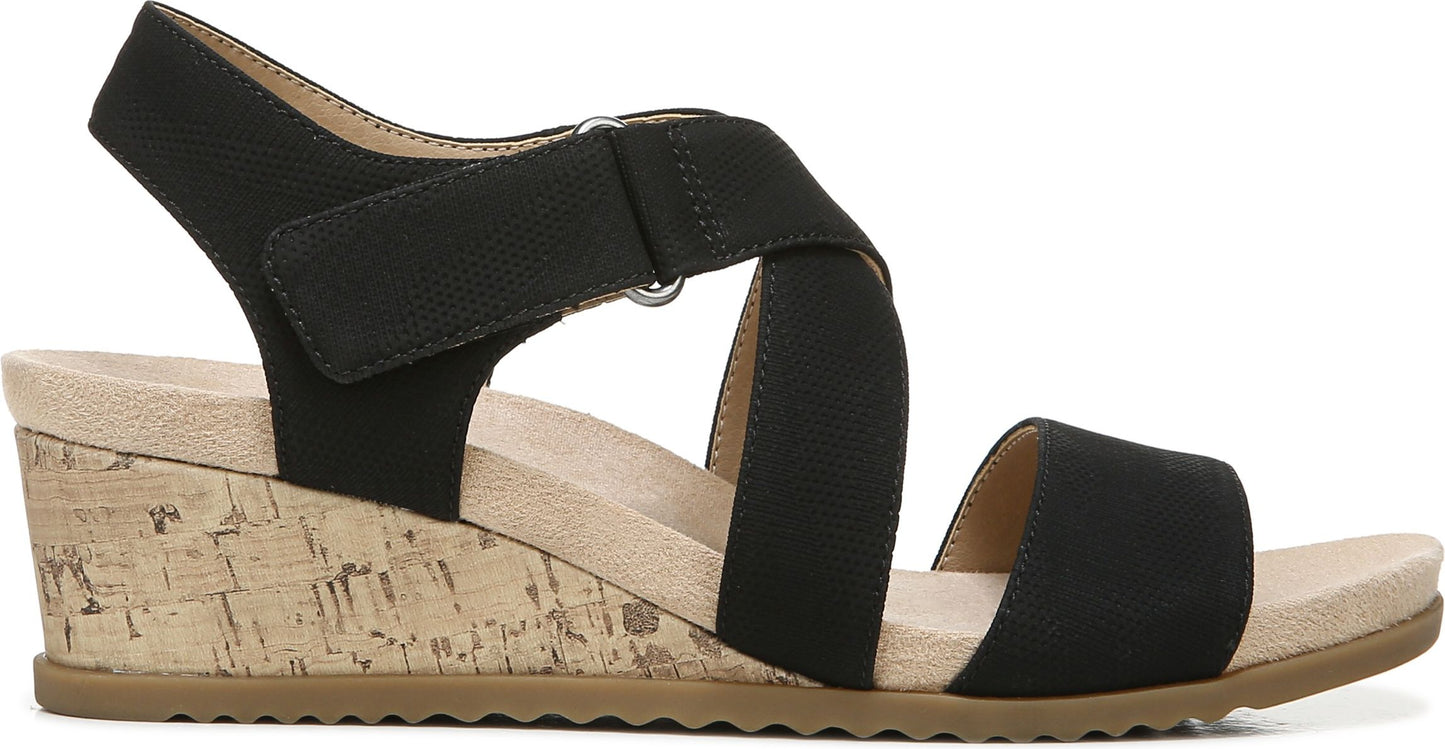 Lifestride Sandals Sincere Black/tan - Wide