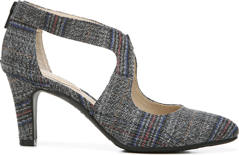 Lifestride Shoes Giovanna 2 Grey Plaid - Wide