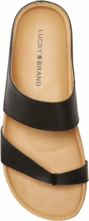 Lucky Brand Sandals Harribel Black Saddle Leather