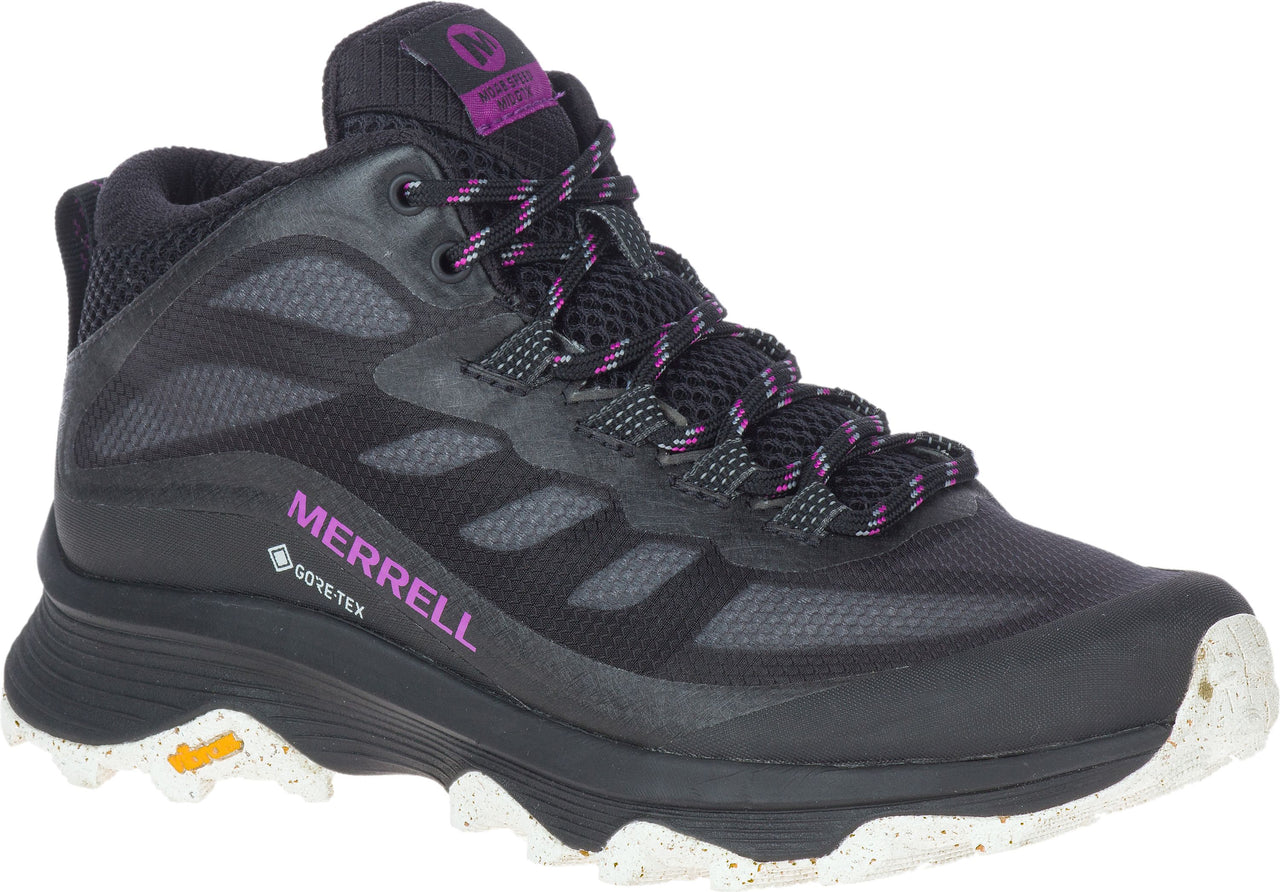 Merrell Shoes Moab Speed Mid Gtx Black