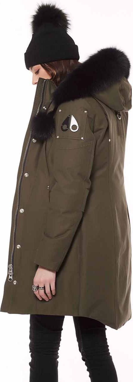 Moose Knuckles Apparel Ladies Stirling Parka Army-black