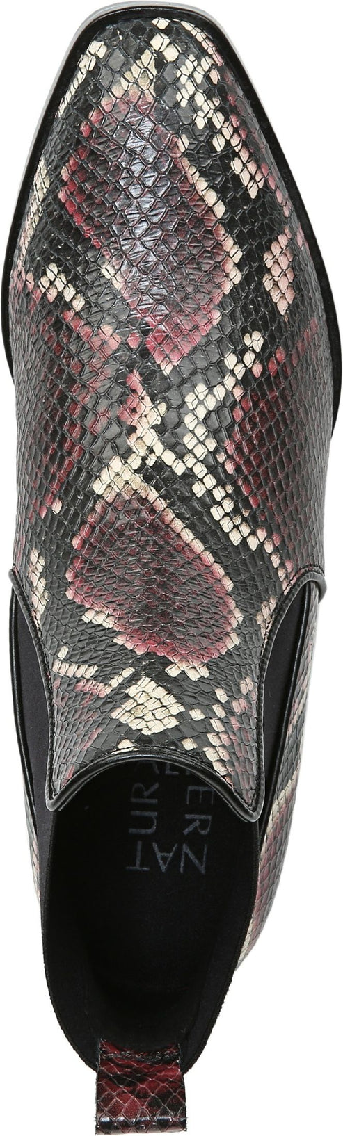 Naturalizer Boots Hailey Red Multi Snake Leather - Wide