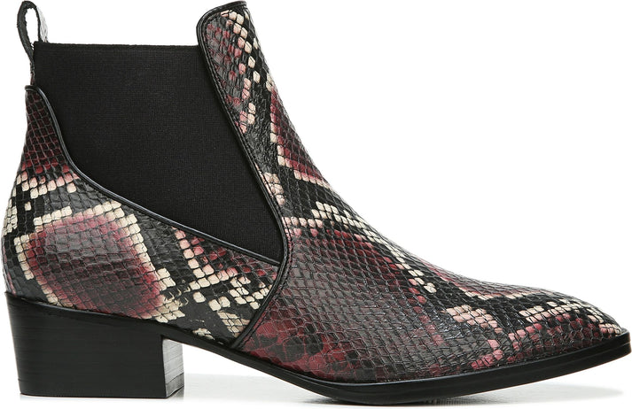 Naturalizer Boots Hailey Red Multi Snake Leather - Wide