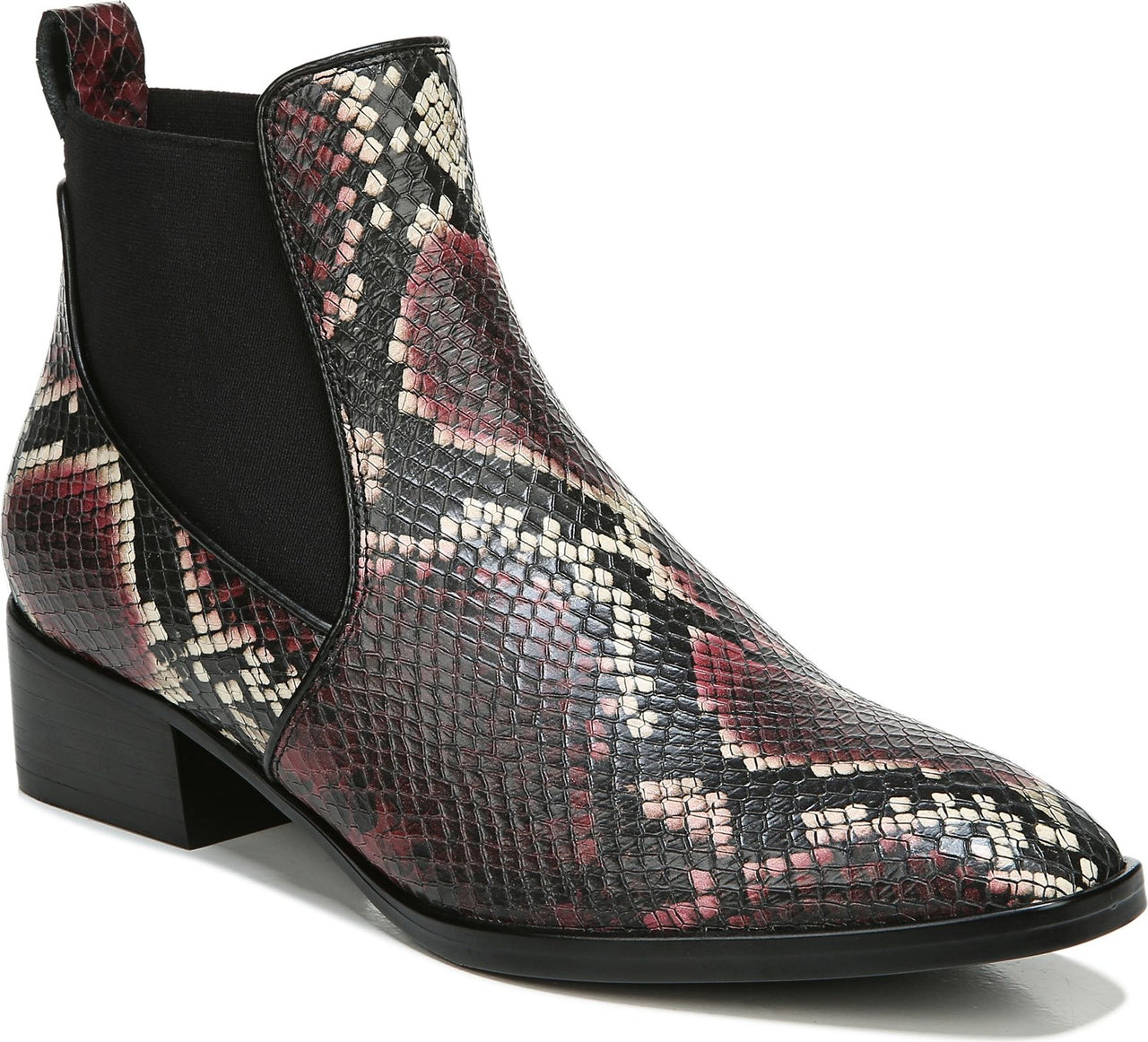 Naturalizer Boots Hailey Red Multi Snake Leather