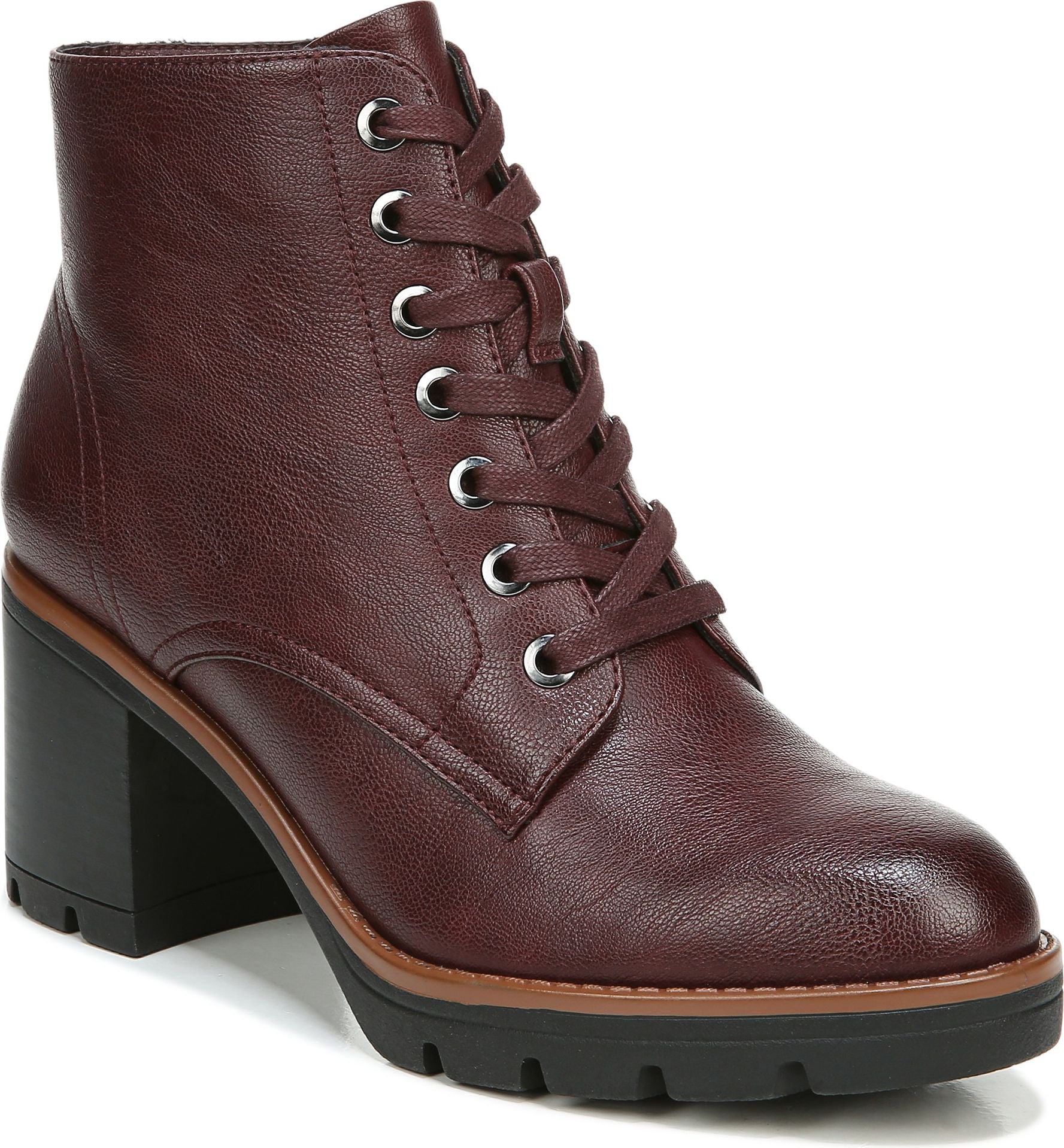 Madalynn Lace Up Bordo