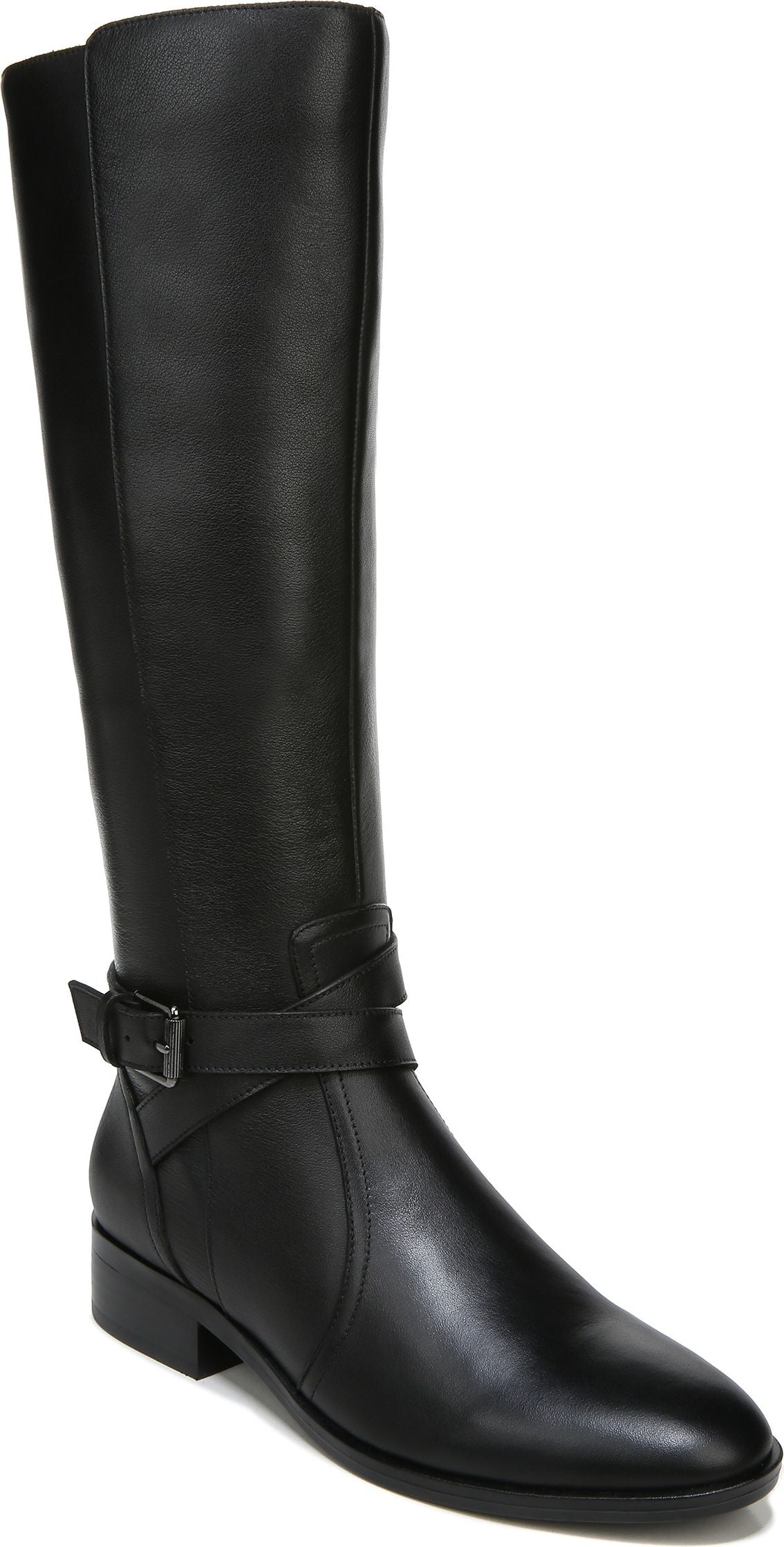 Naturalizer Boots Rena Black Leather - Wide