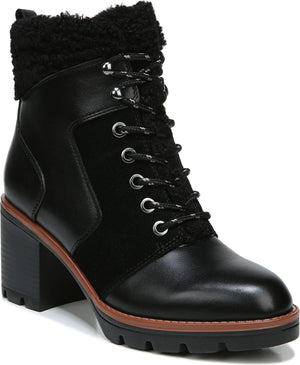 Naturalizer Boots Val Black Waterproof Oil Suede Leather