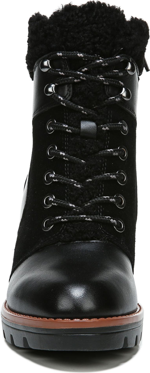 Naturalizer Boots Val Black Wp Oil Suede Leather - Wide