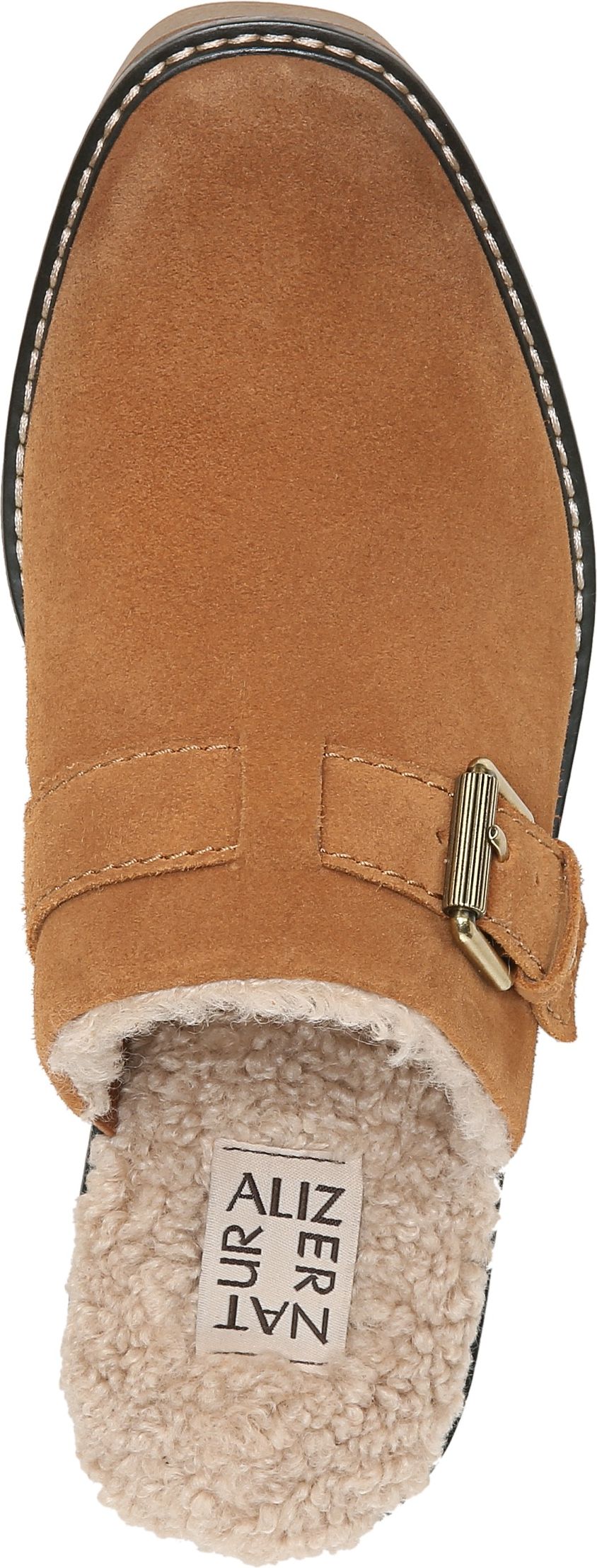 Naturalizer Clogs Wayde Golden Maple Suede - Wide