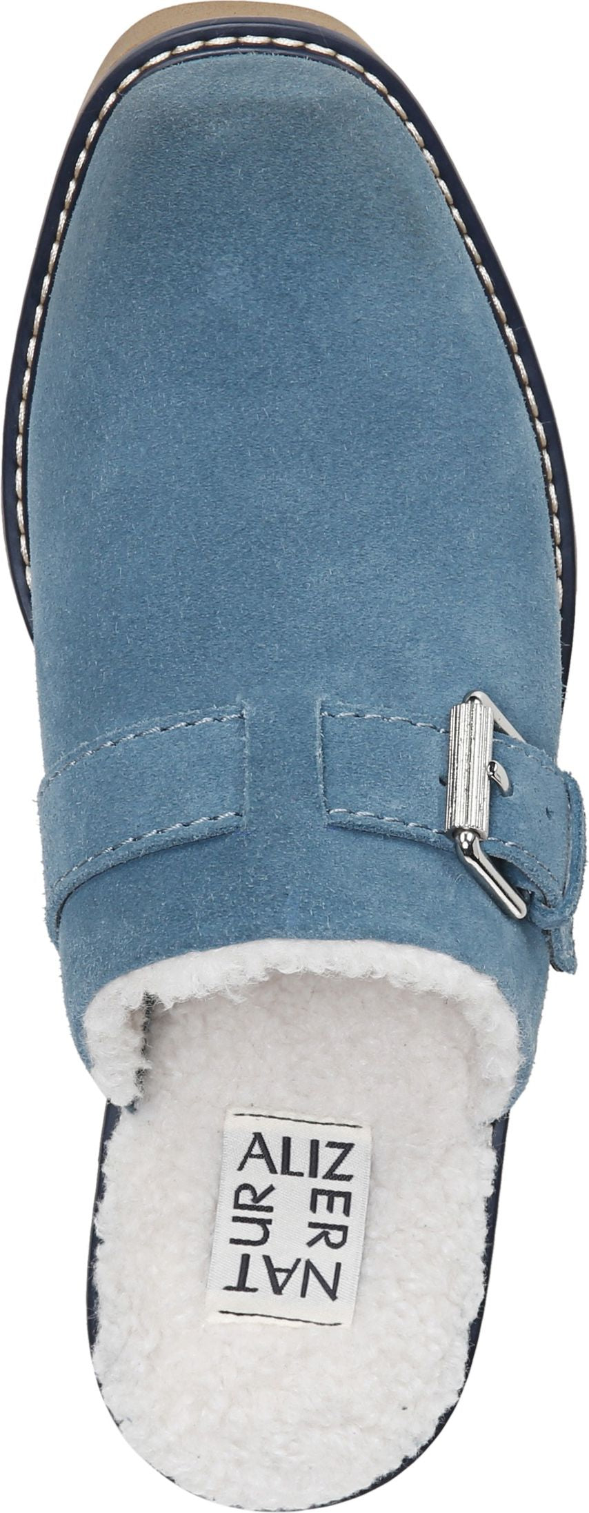 Naturalizer Clogs Wayde Storm Blue Suede - Wide