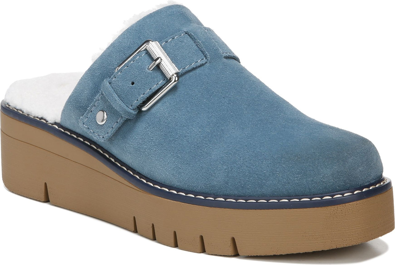 Naturalizer Clogs Wayde Storm Blue Suede - Wide