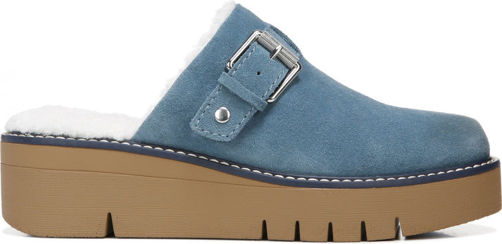 Naturalizer Clogs Wayde Storm Blue Suede - Wide