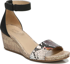 Naturalizer Sandals Areda Black & Desert Snake