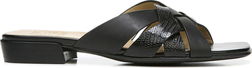 Naturalizer Sandals Ashford Black Lizard Leather