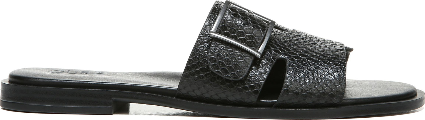 Naturalizer Sandals Faryn Black Snake Leather