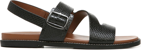 Naturalizer Sandals Kerry Black Snake Leather