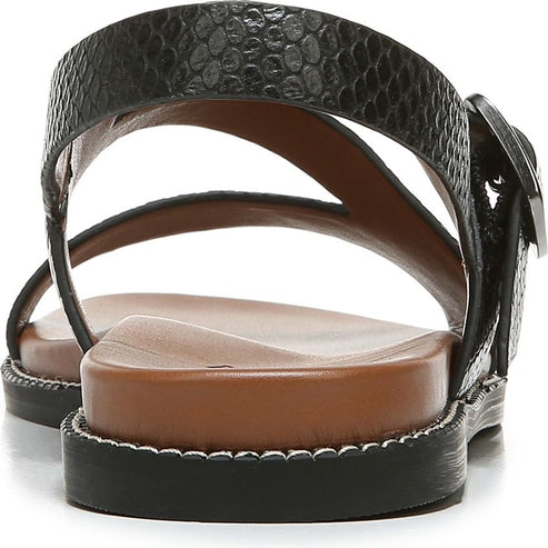 Naturalizer Sandals Kerry Black Snake Leather