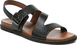 Naturalizer Sandals Kerry Black Snake Leather