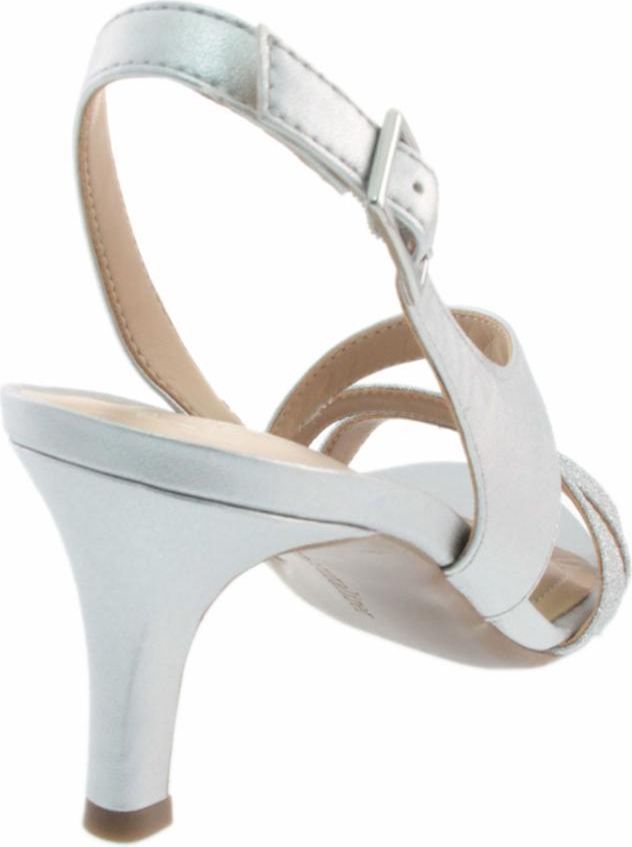 Naturalizer Sandals Taimi Silver Pearlized Glitter