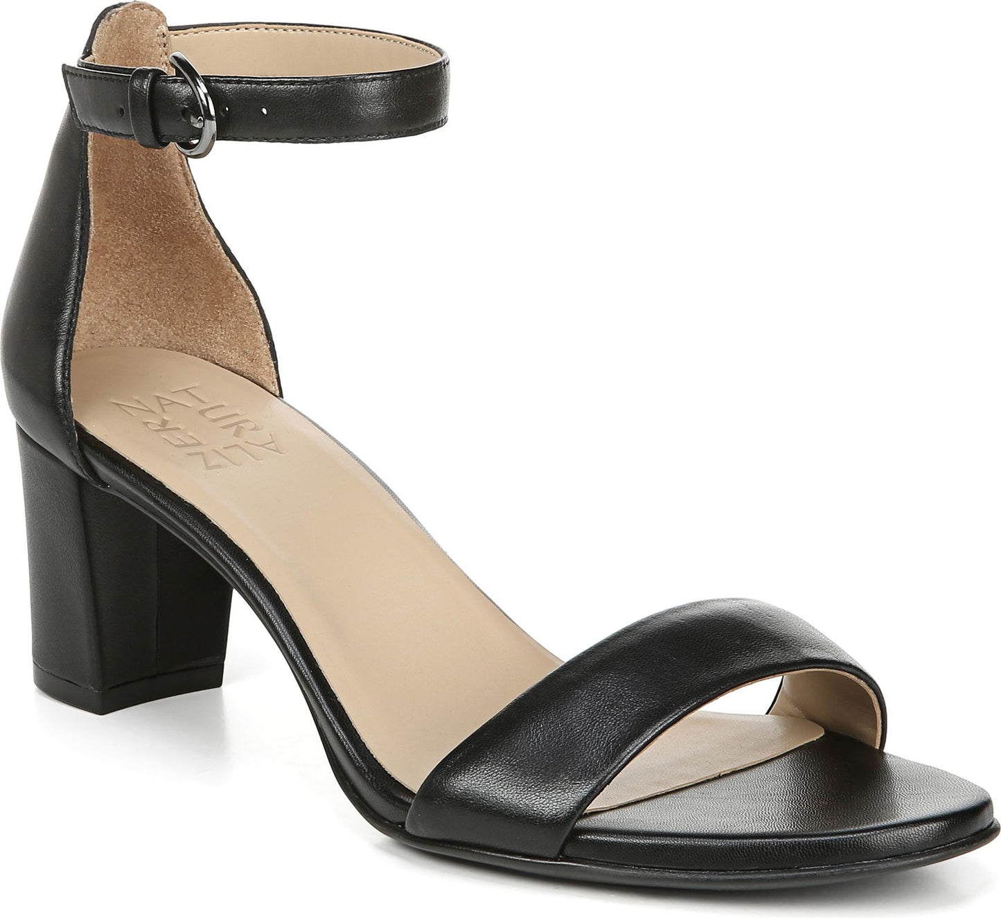 Naturalizer Sandals Vera Black Leather - Narrow