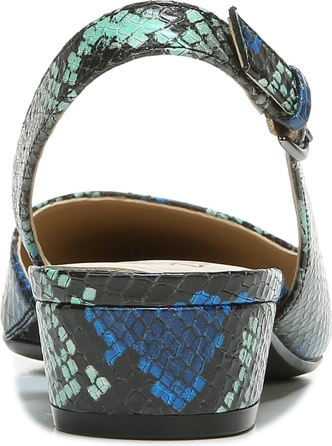 Naturalizer Shoes Banks Blue Tropical Snake Leather - Wide