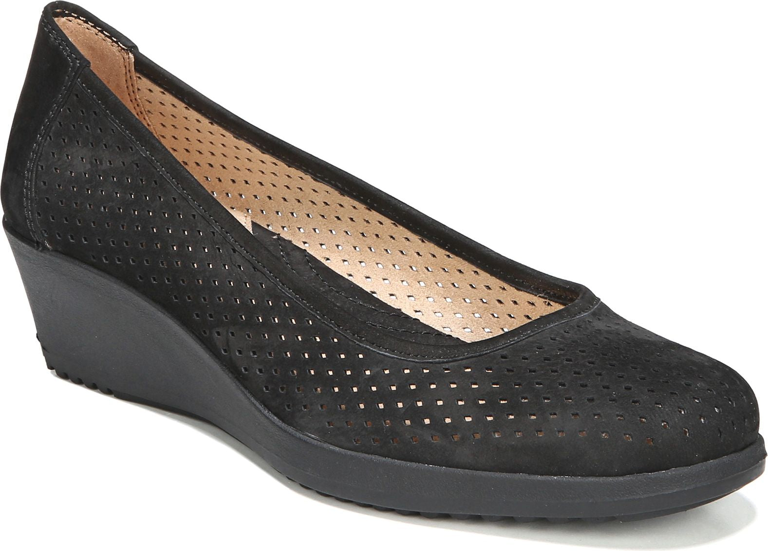 Betina 2 Black Tumbled Nubuck - Wide