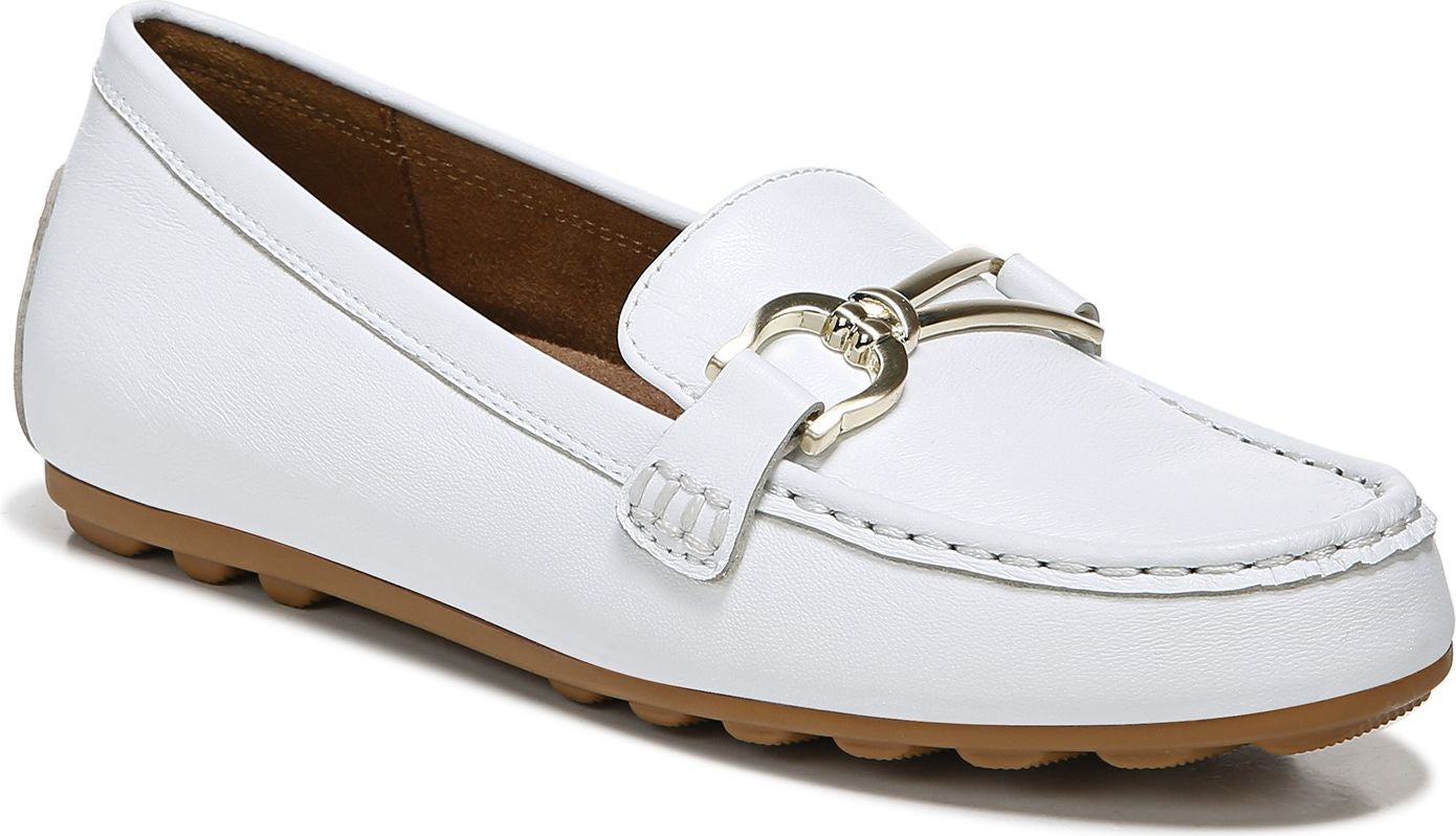 Naturalizer Shoes Demur Bit White Leather - Wide