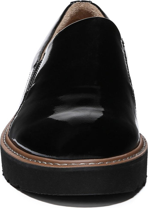 Naturalizer Shoes Effie Black Crinkle Shiny - Wide