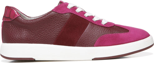 Naturalizer Shoes Evin Lace Up Plum Rouge & Berry Leather Suede - Wide