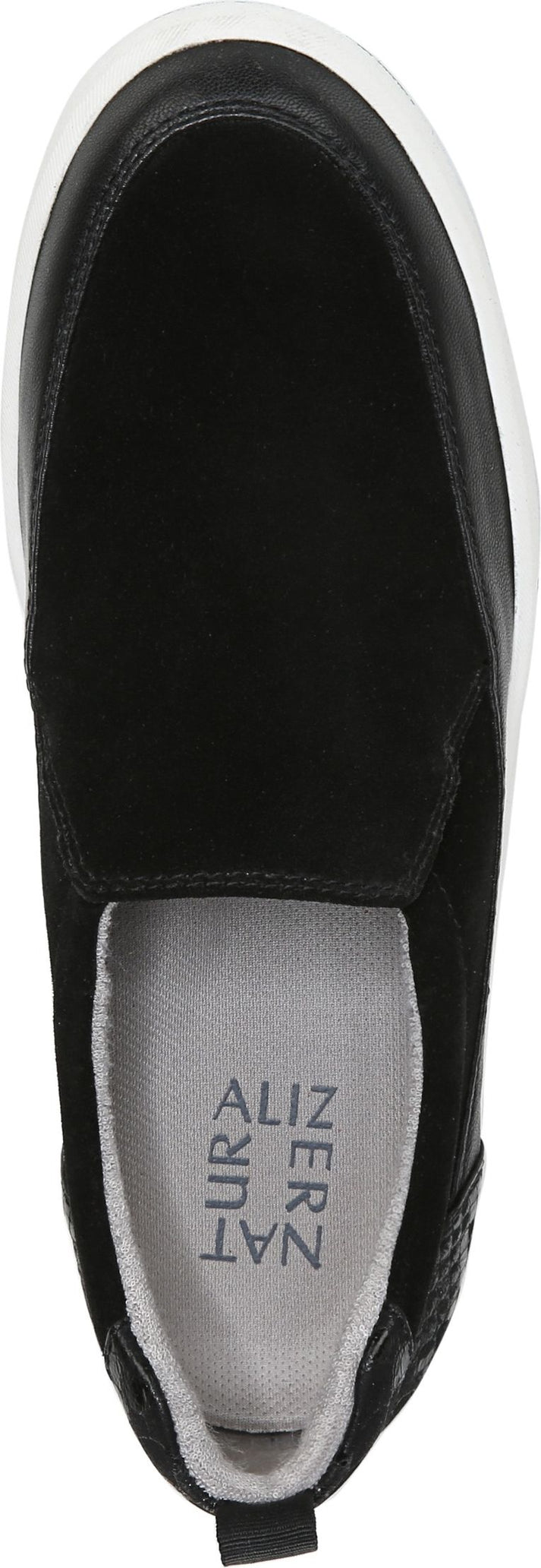 Naturalizer Shoes Evin Slipon Black Suede - Wide