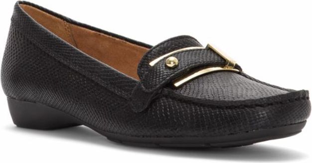 Naturalizer Shoes Gisella Black Metallic Lizard