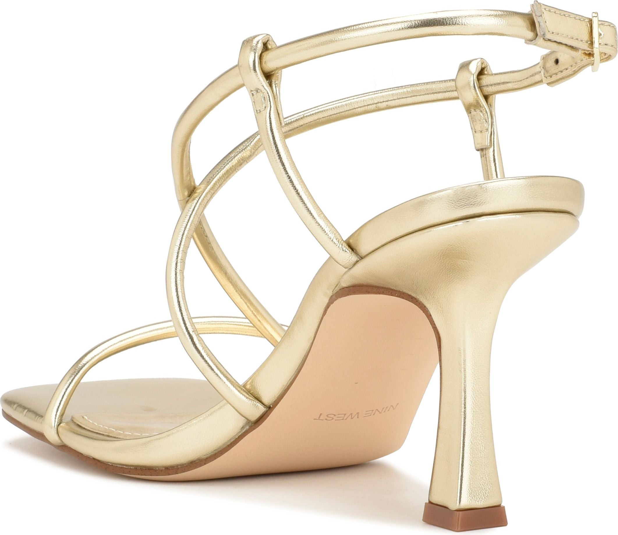 Amazon.com | Nine West Women's MARRIE Heeled Sandal, Clay Patent, 5.5 |  Heeled Sandals