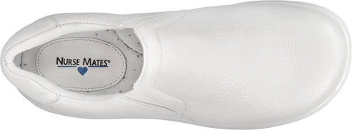 Nurse Mates Shoes Dove Leather White