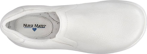 Nurse Mates Shoes Dove Leather White