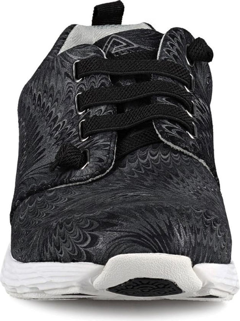 Nurse Mates Shoes Velocity Leather Black Swirl