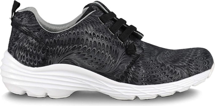 Nurse Mates Shoes Velocity Leather Black Swirl