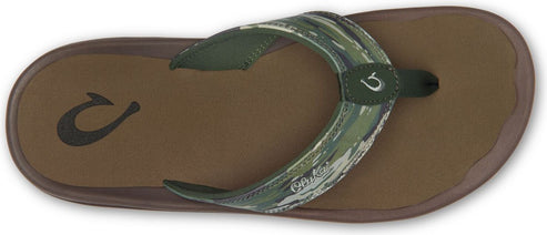 OluKai Sandals Men's Ohana Pa'i Husk / Wai Camo