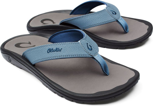 OluKai Sandals Men's Ohana Sea Ice / Charcoal